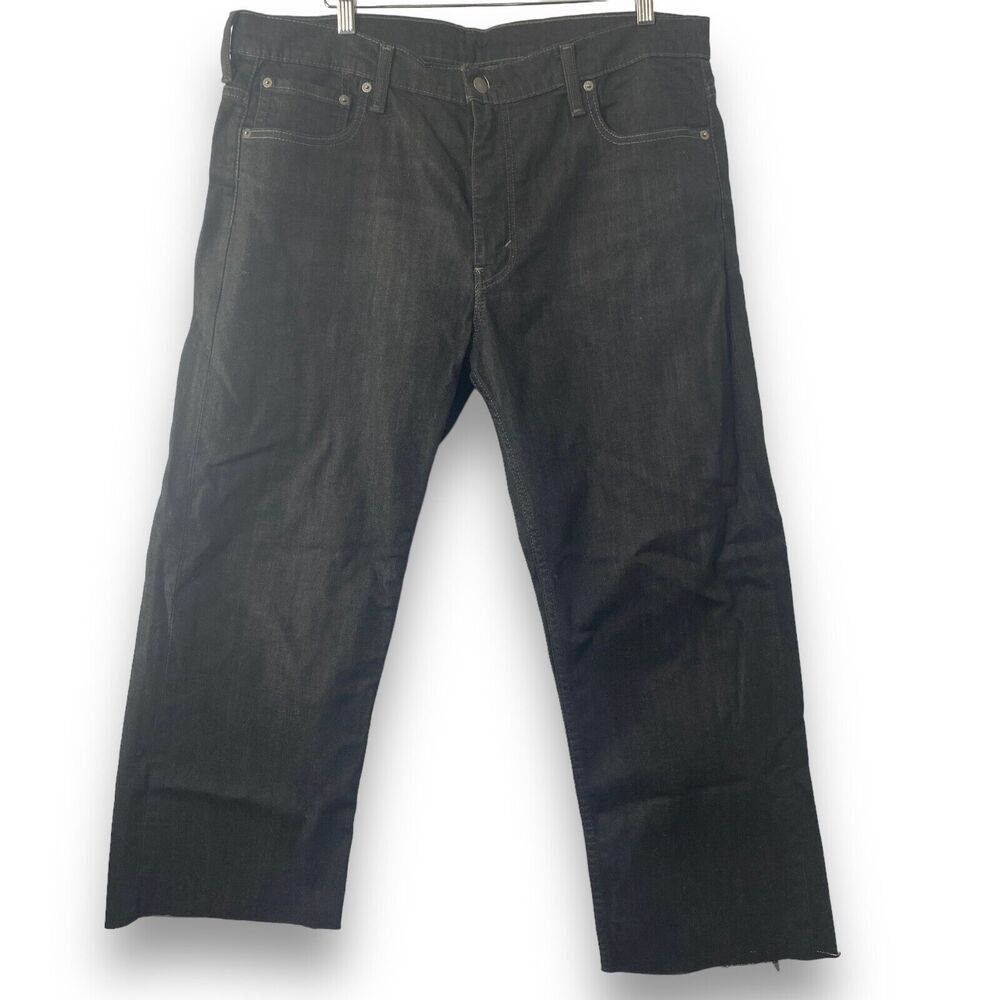 Levi's Men's 569 Loose Fit Black Jeans Size 36 - Picture 5 of 9